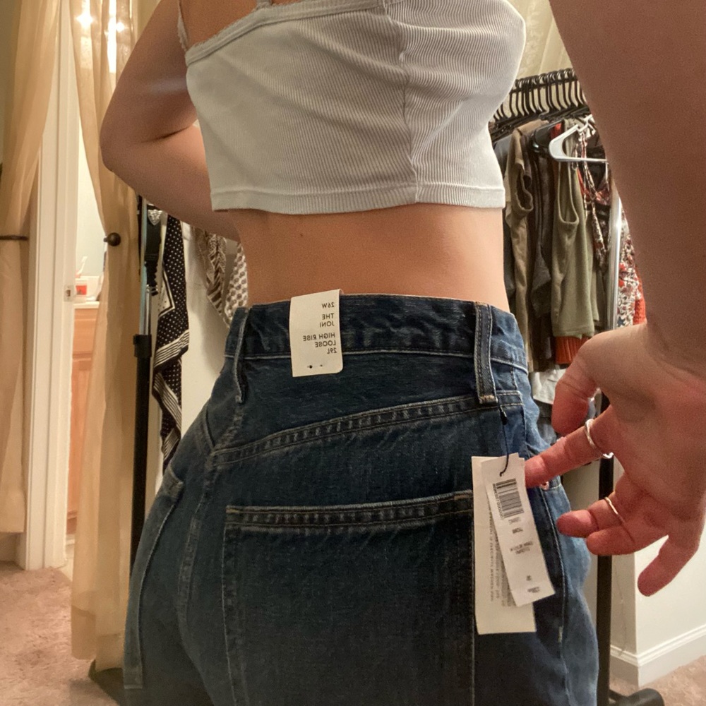 High Rise Straight Leg Jeans - Picture 3 of 4